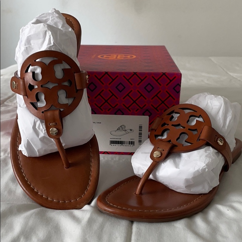 Tory Burch Miller Sandals - Vintage Vachetta